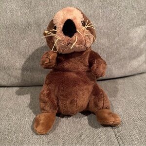 Retired Webkinz Sea Otter Plush No Code Brown Stuffed Animal Toy Ganz